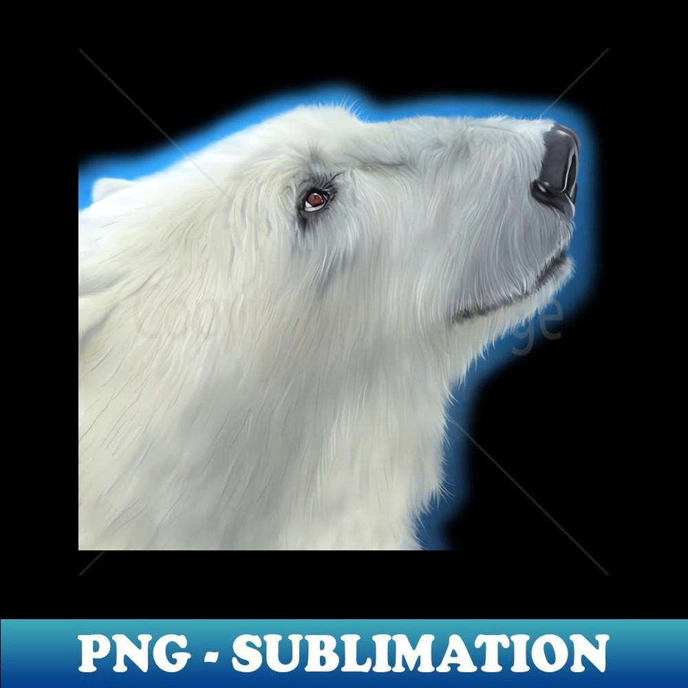 Adorable Polar Bear - Modern Sublimation PNG File