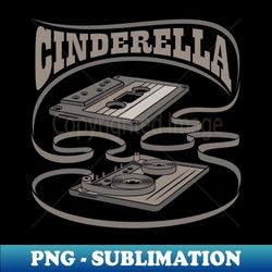 cinderella exposed cassette - png transparent digital download file for sublimation