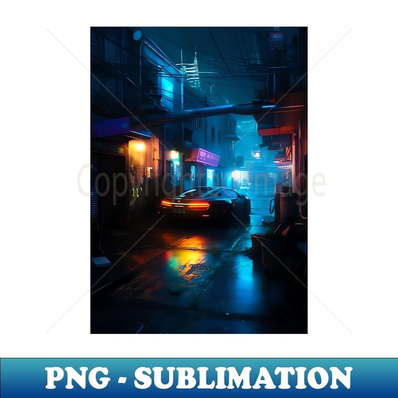 Cyberpunk Race Car - Exclusive Sublimation Digital File