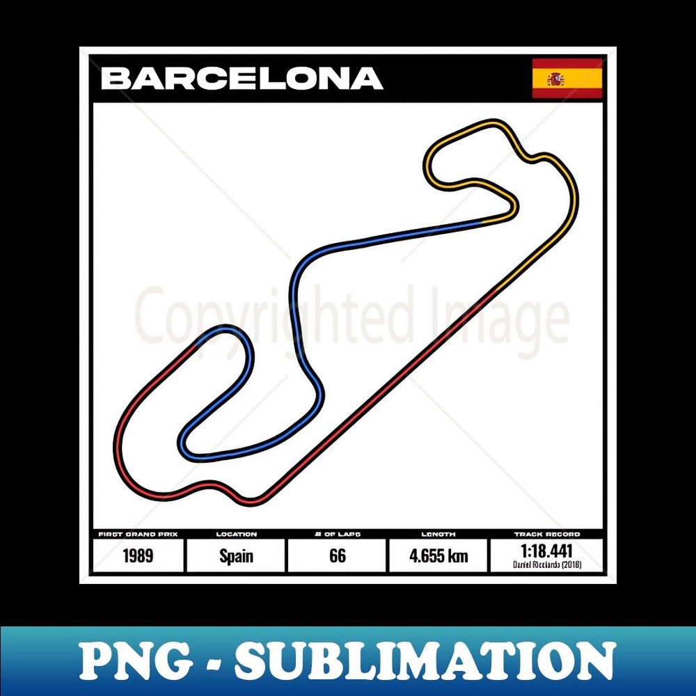 formula one circuit barcelona - formula one track - formula 1 track T-Shirt Hoodie - Exclusive Sublimation Digital File