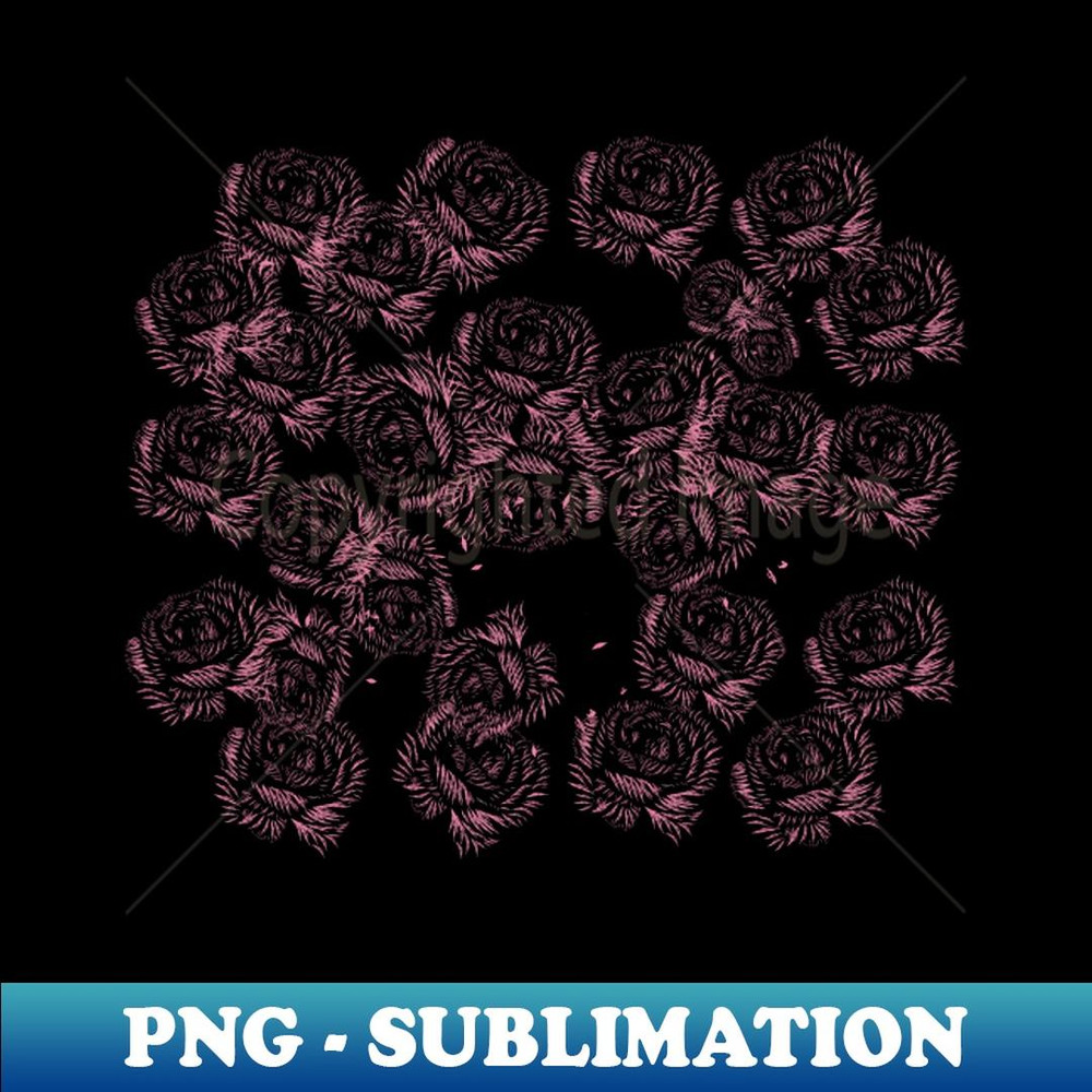 Red Flowers - PNG Transparent Sublimation File