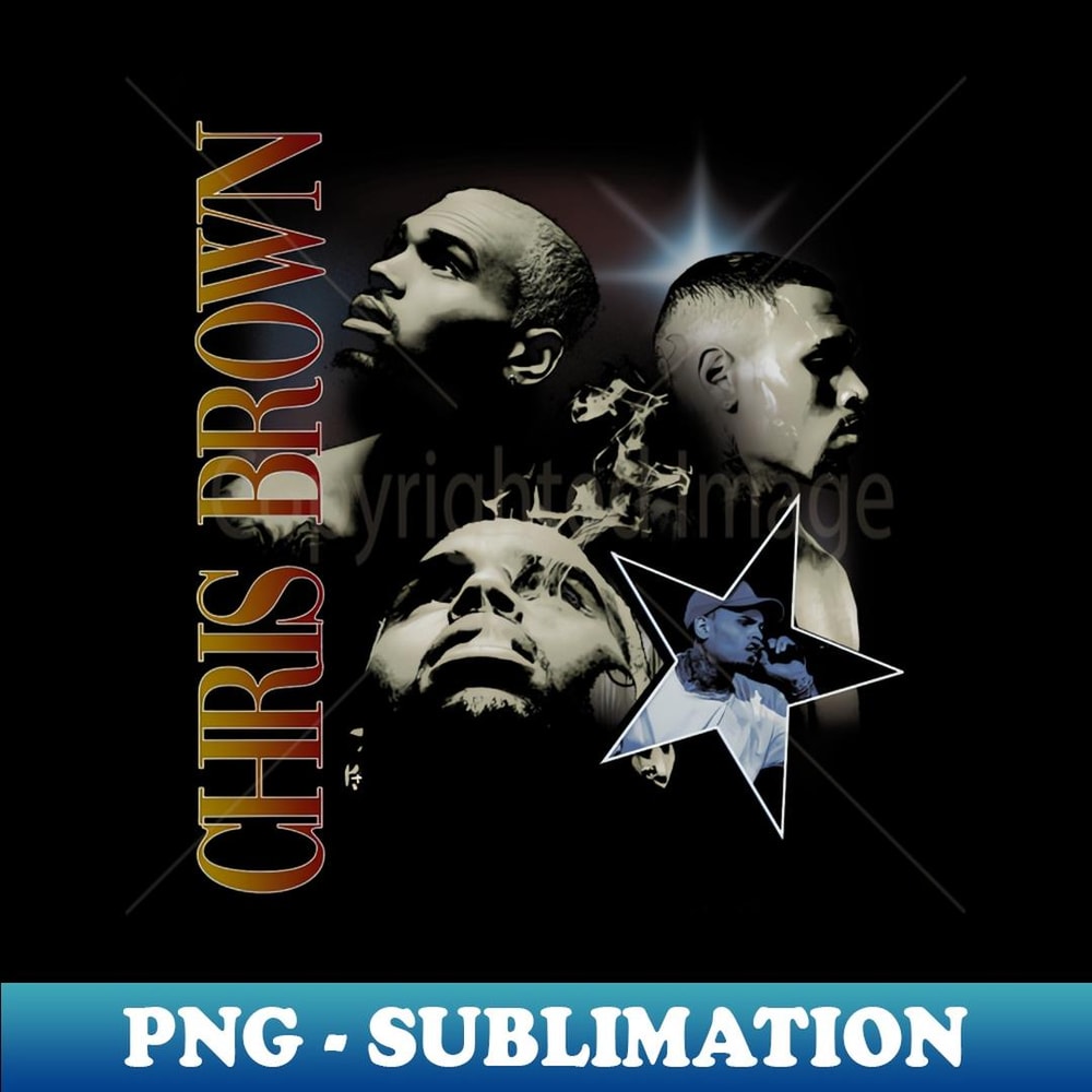Chris Brown Vertical - Creative Sublimation PNG Download
