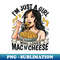 Girl Who Loves Mac n Cheese - PNG Sublimation Digital Download