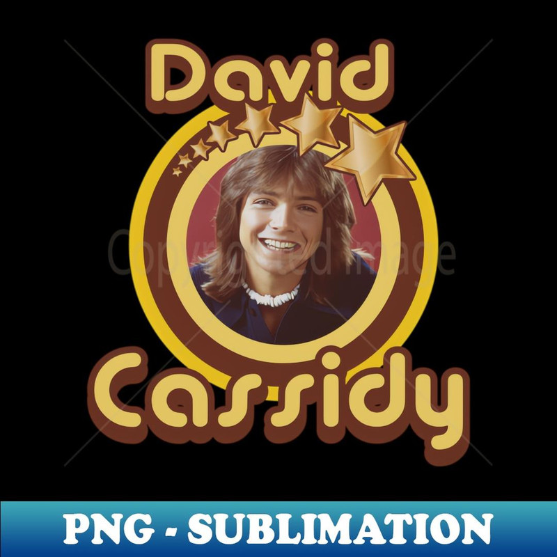 Star Tribute David Cassidy - PNG Transparent Sublimation Design