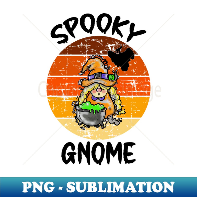 Spooky Gnome, Witchy Gnome - High-Resolution PNG Sublimation File