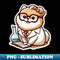 Pomeranian Scientist - High-Resolution PNG Sublimation File