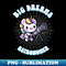 Big Dreams Astronomer Unicorn Ocean Edition - Retro PNG Sublimation Digital Download