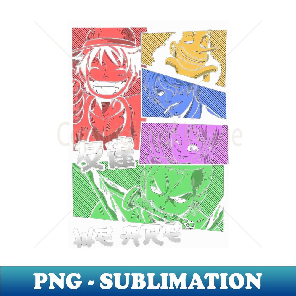 Straw Hat Pirates - PNG Transparent Sublimation Design