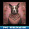 Victorian Pit Bull - Decorative Sublimation PNG File