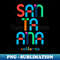 Santa Ana California Mid Century, Pop Art, - Retro PNG Sublimation Digital Download