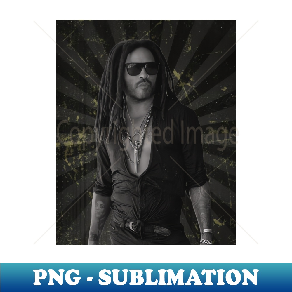 Lenny Kravitz - Vintage Sublimation PNG Download