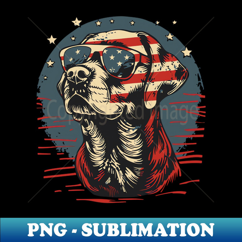 Patriotic Labrador Retriever, USA, funny American flag fashion for men women kids - Digital Sublimation Download File