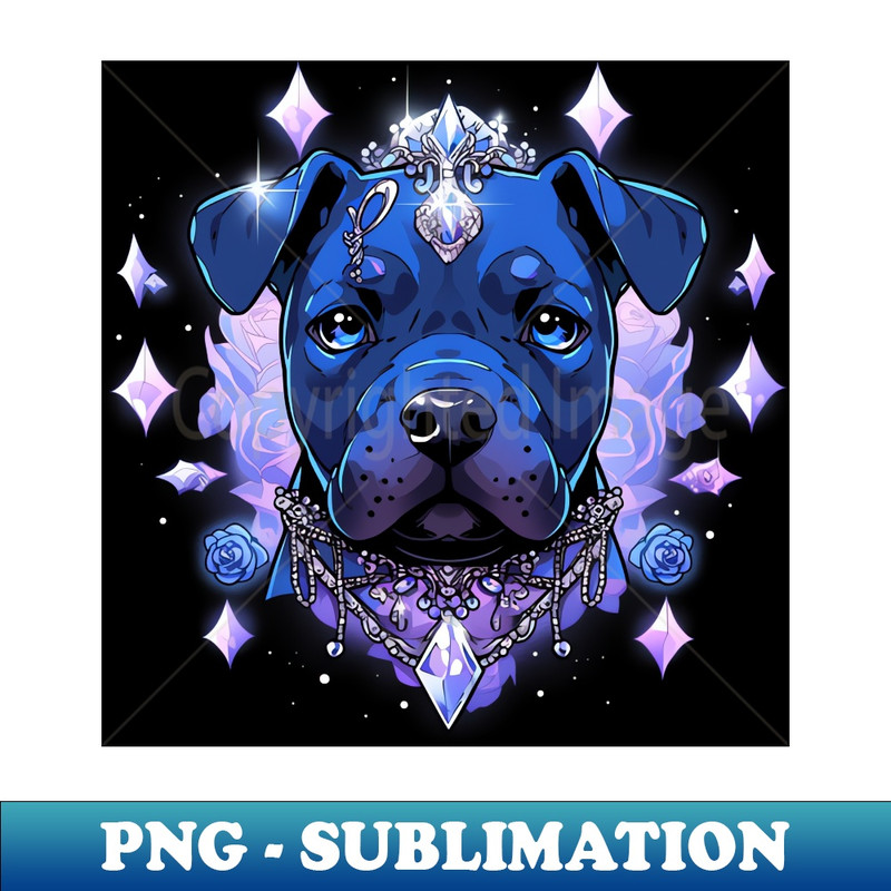 Pit Bull Art - Decorative Sublimation PNG File