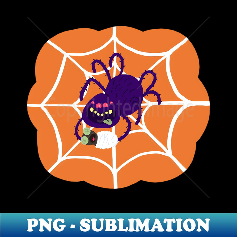 Spider Snack - Vintage Sublimation PNG Download