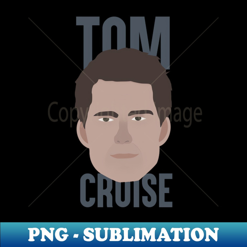 Tom Cruise Head - Creative Sublimation PNG Download