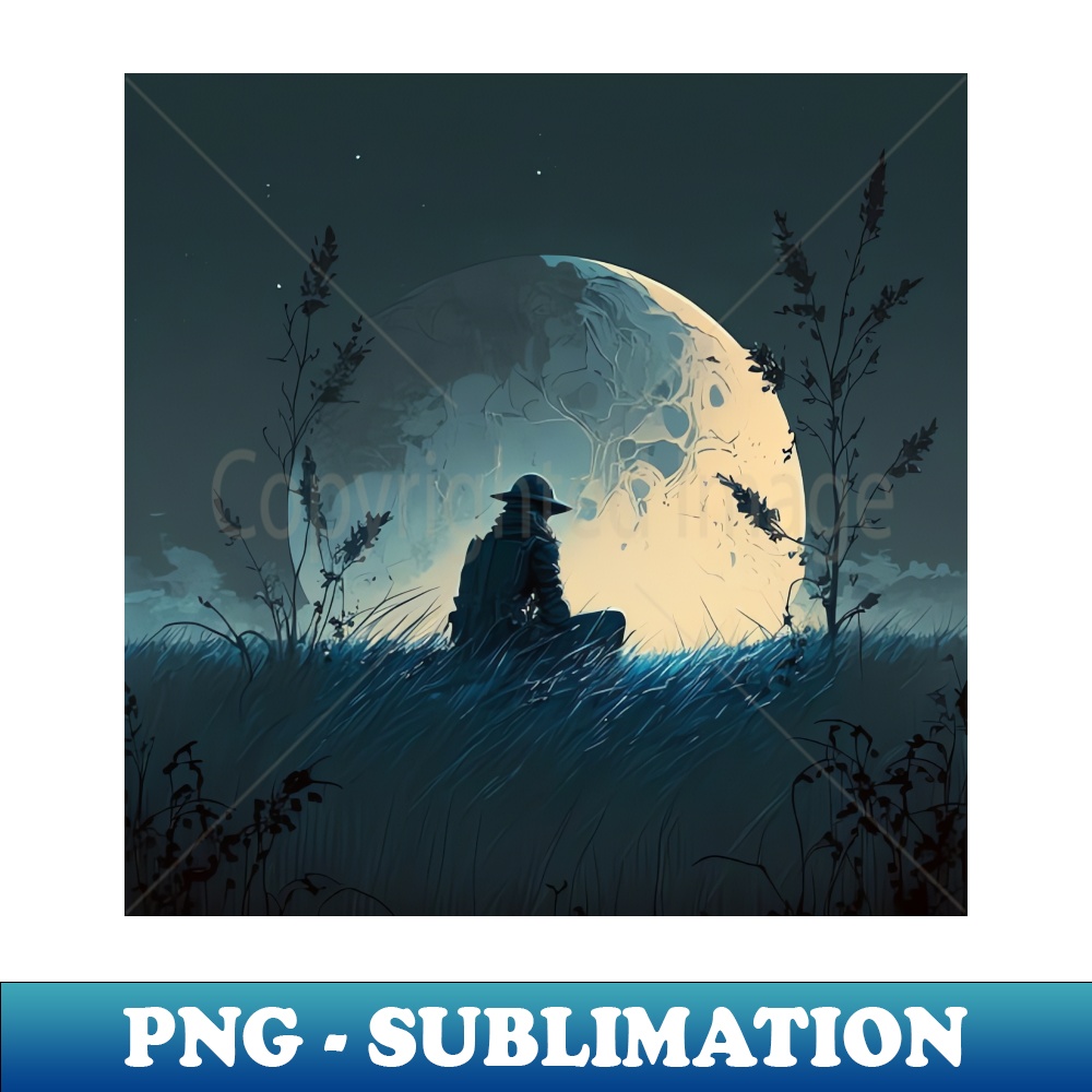 Full Moon and Full Sadness - Digital Sublimation Download File