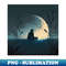 Full Moon and Full Sadness - Digital Sublimation Download File