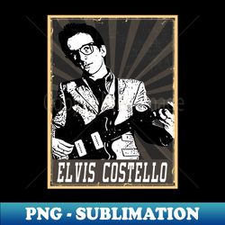 80s style elvis costello - special edition sublimation png file