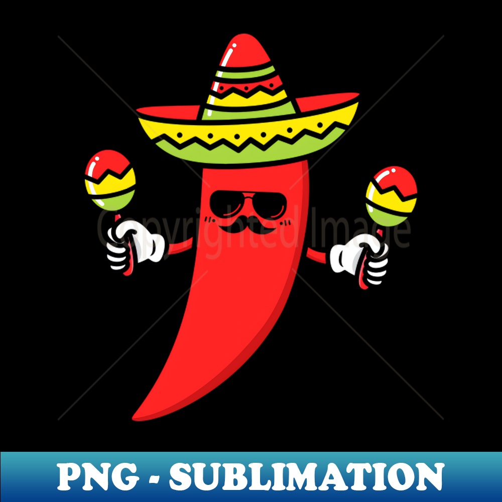 Cinco de Mayo Mexican Sombrero - Instant PNG Sublimation Download