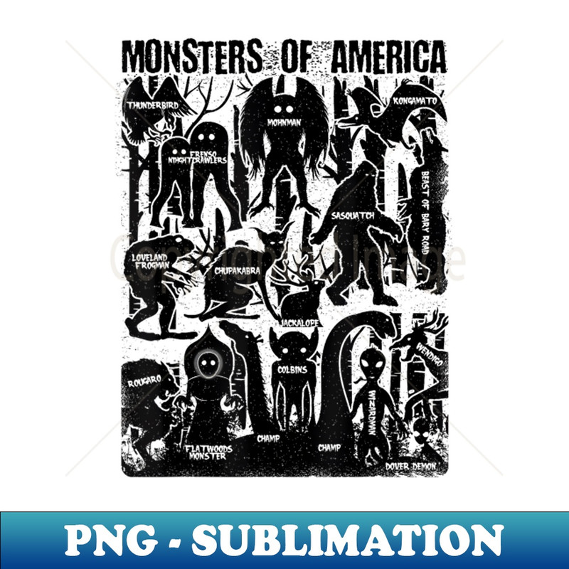 Dogman And Other Monsters - Artistic Sublimation Digital File