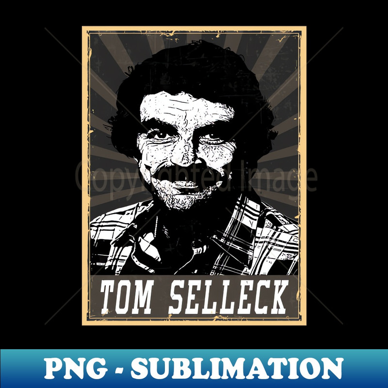 80s Style Tom Selleck - Modern Sublimation PNG File
