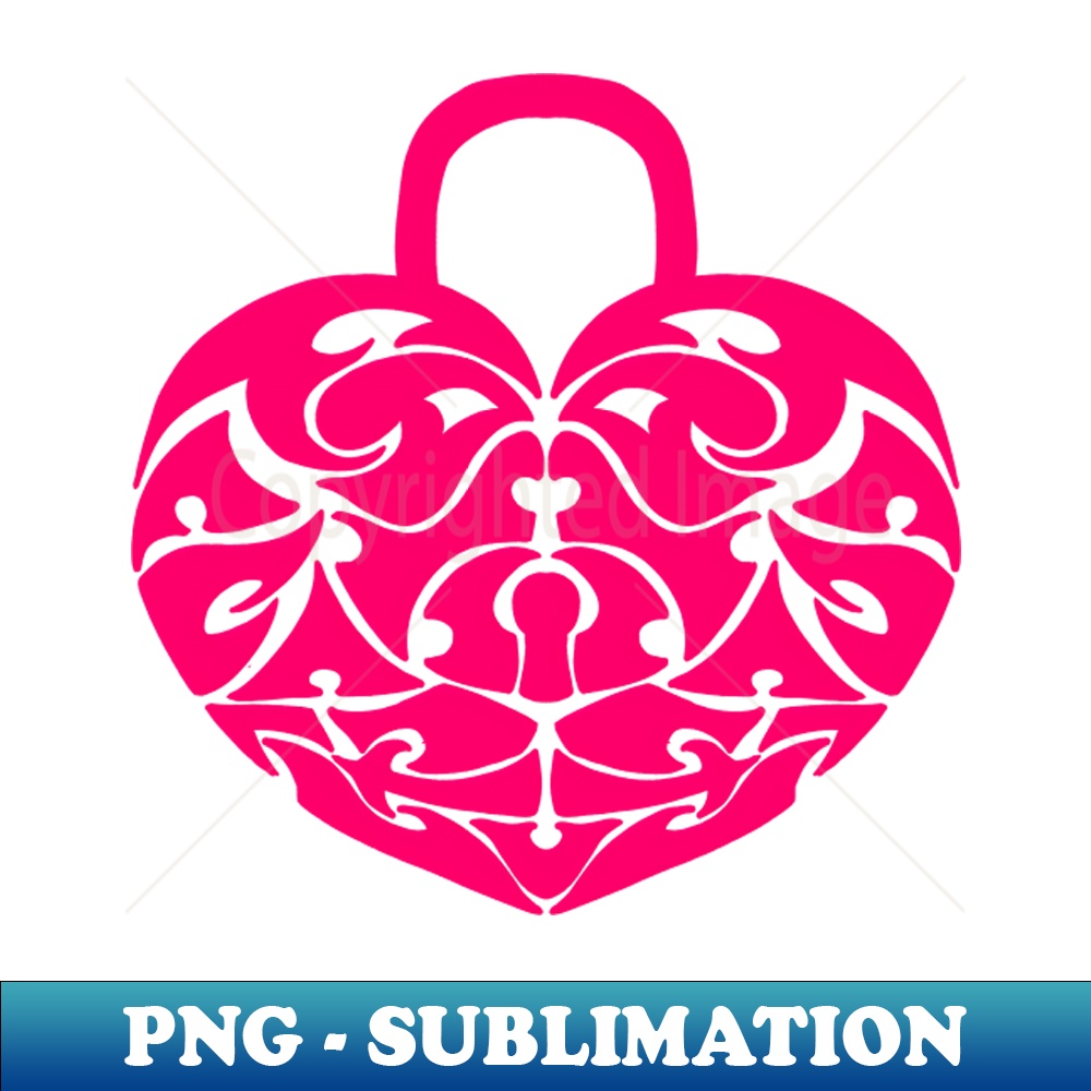 Heart lock - Professional Sublimation Digital Download