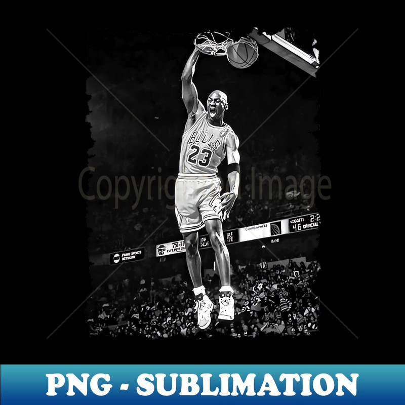 Michael Jordan Dunks - PNG Transparent Sublimation Design