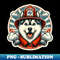 Husky Fireman - PNG Sublimation Digital Download