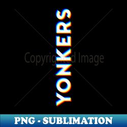 yonkers new york cmyk glitch type 1 - instant sublimation digital download