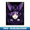 Woman With Rabbit Ears 1 - Elegant Sublimation PNG Download