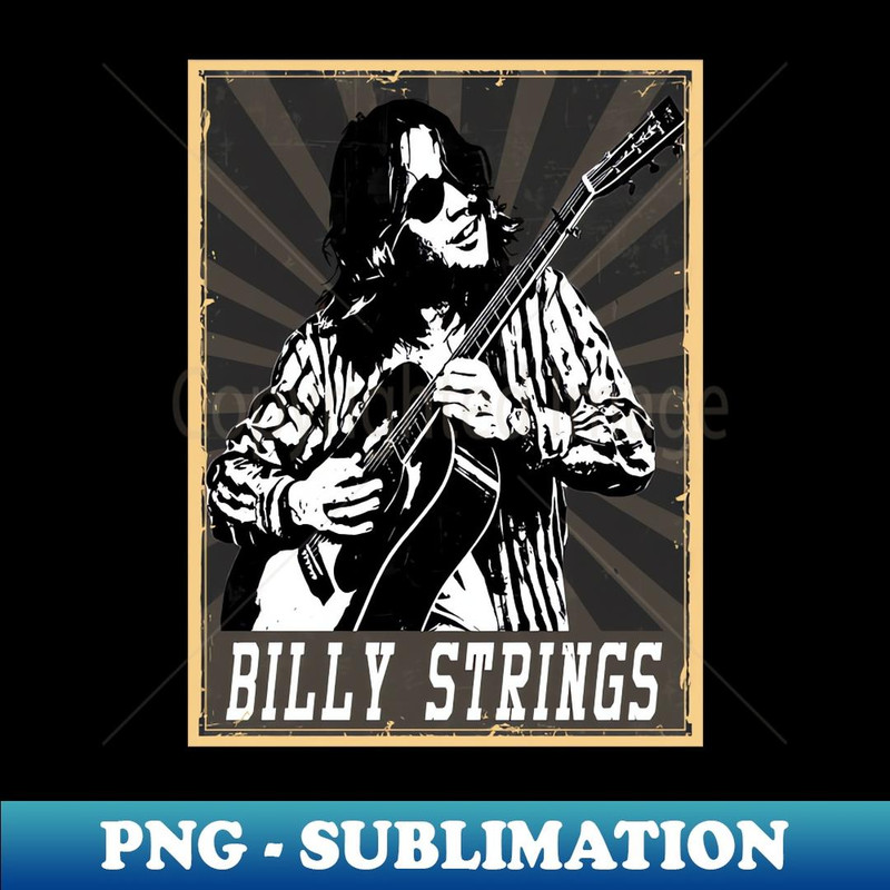 80s Style Billy Strings - Digital Sublimation Download File
