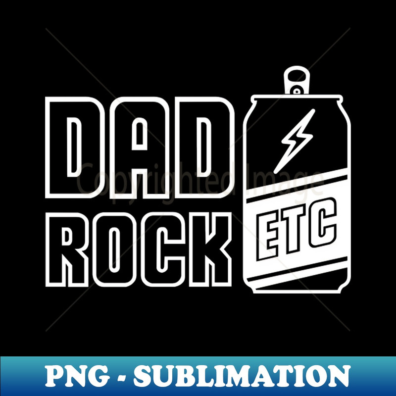 Dad Rock Etc Official Merch Basic White Beverage Can - Vintage Sublimation PNG Download