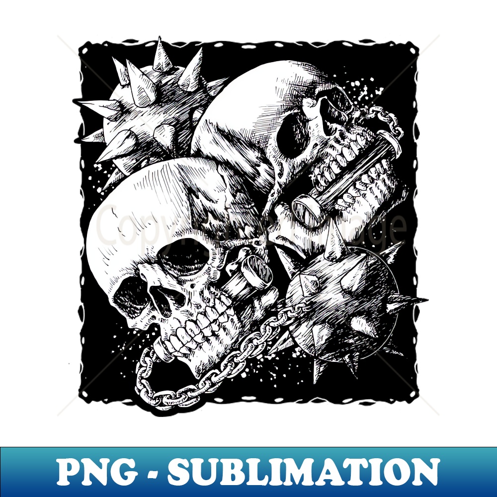 Skull Dark Art - Sublimation-Ready PNG File