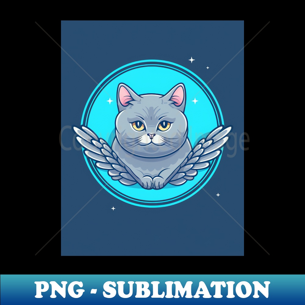 Cat Angel - Exclusive Sublimation Digital File