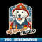 Fireman Labrador Retriever - Vintage Sublimation PNG Download