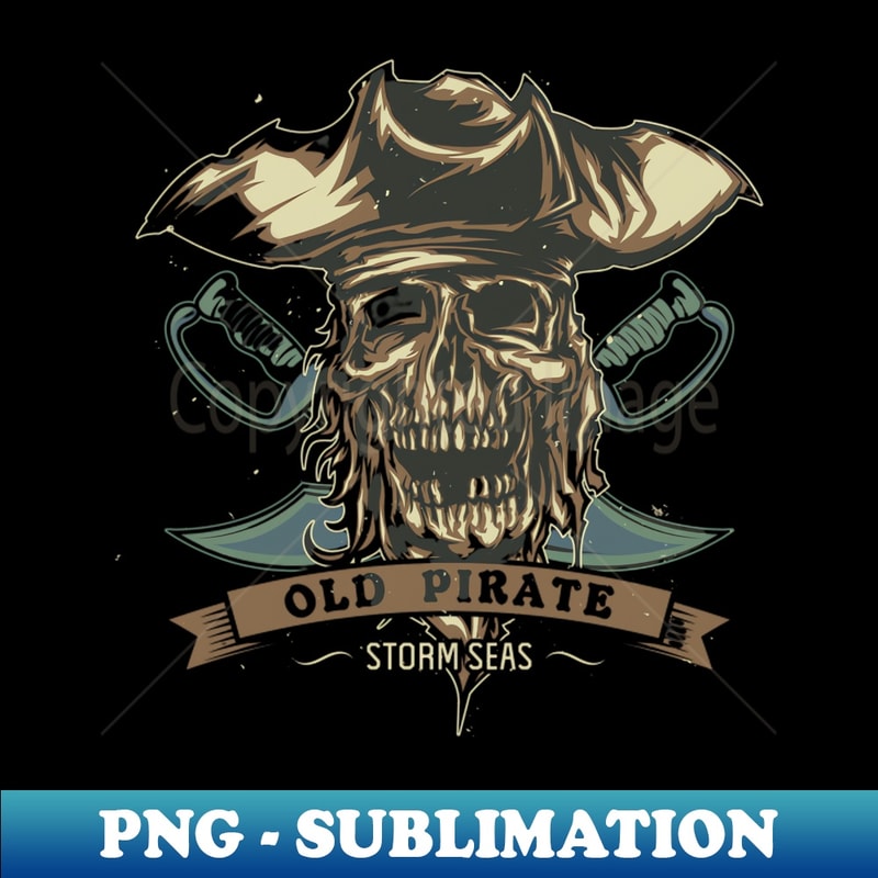 Old Pirate Shirt - Unique Sublimation PNG Download