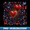 two hearts - Artistic Sublimation Digital File