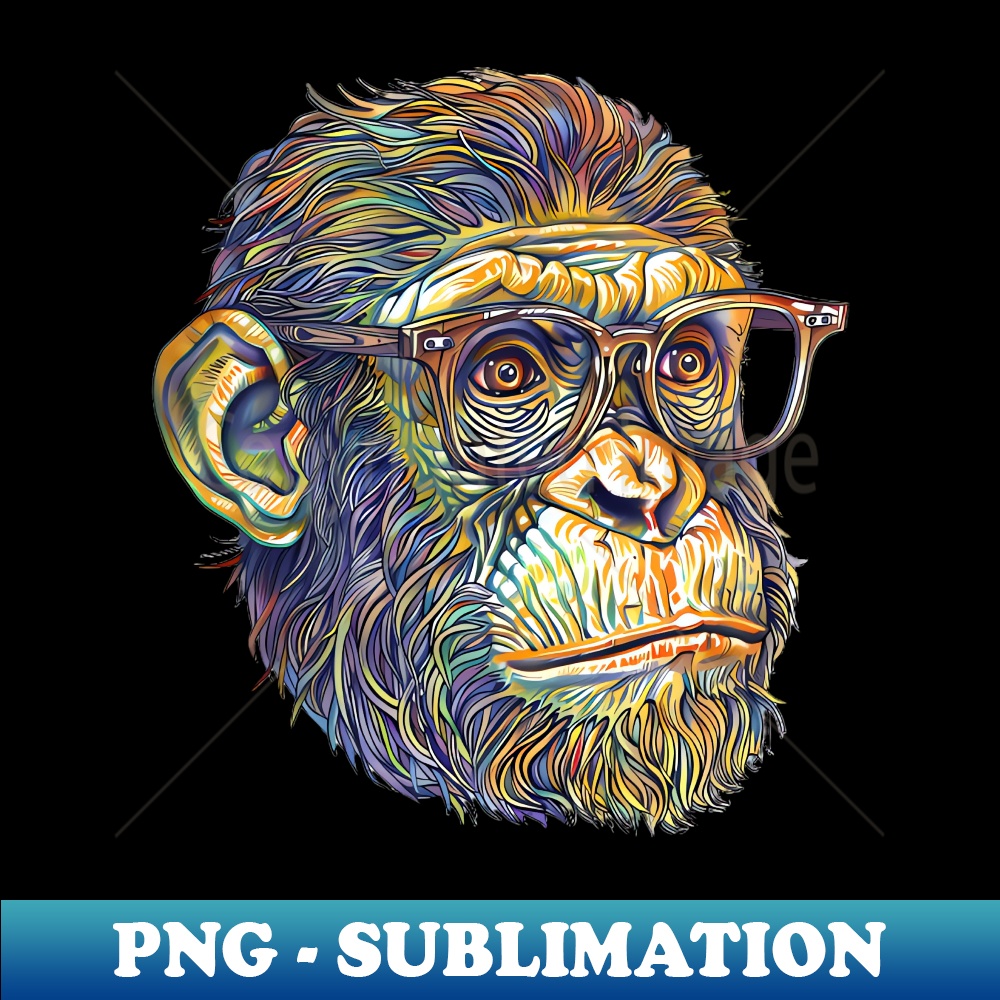 Ape-solute Genius - Vintage Sublimation PNG Download