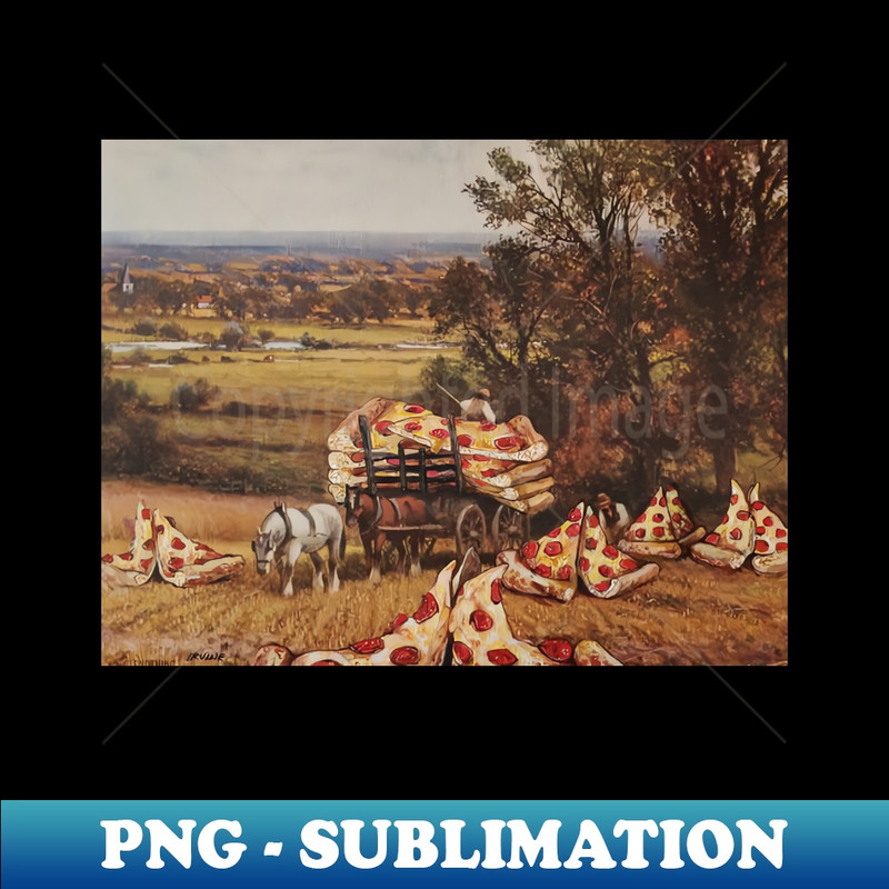 Great Harvest of the Single Slice - Vintage Sublimation PNG Download