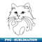One Line Drawing for cat lover - High-Quality PNG Sublimation Download