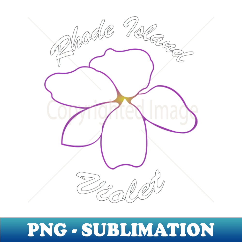 Rhode Island - Violet - Decorative Sublimation PNG File