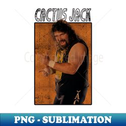 vintage wwe cactus jack - premium png sublimation file
