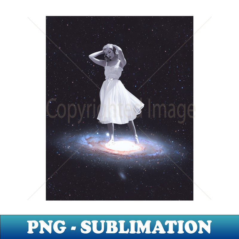 Dancing galaxy - PNG Sublimation Digital Download