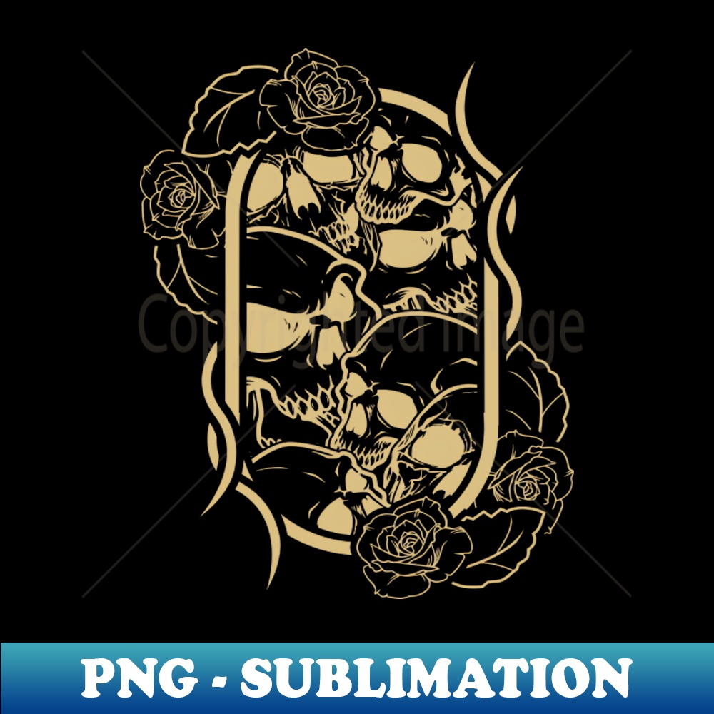 Dia De Los Muertos Day Of The Dead Skull - Exclusive Sublimation Digital File