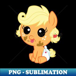 messy baby applejack - artistic sublimation digital file