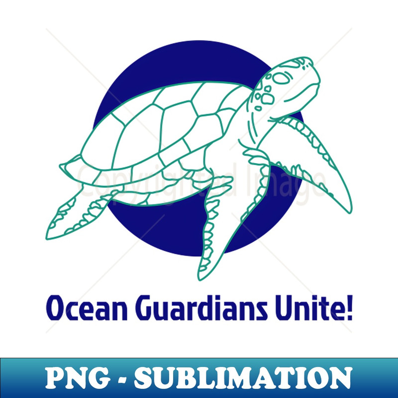 Ocean Guardians Unite! Ocean Conservation - PNG Transparent Sublimation Design