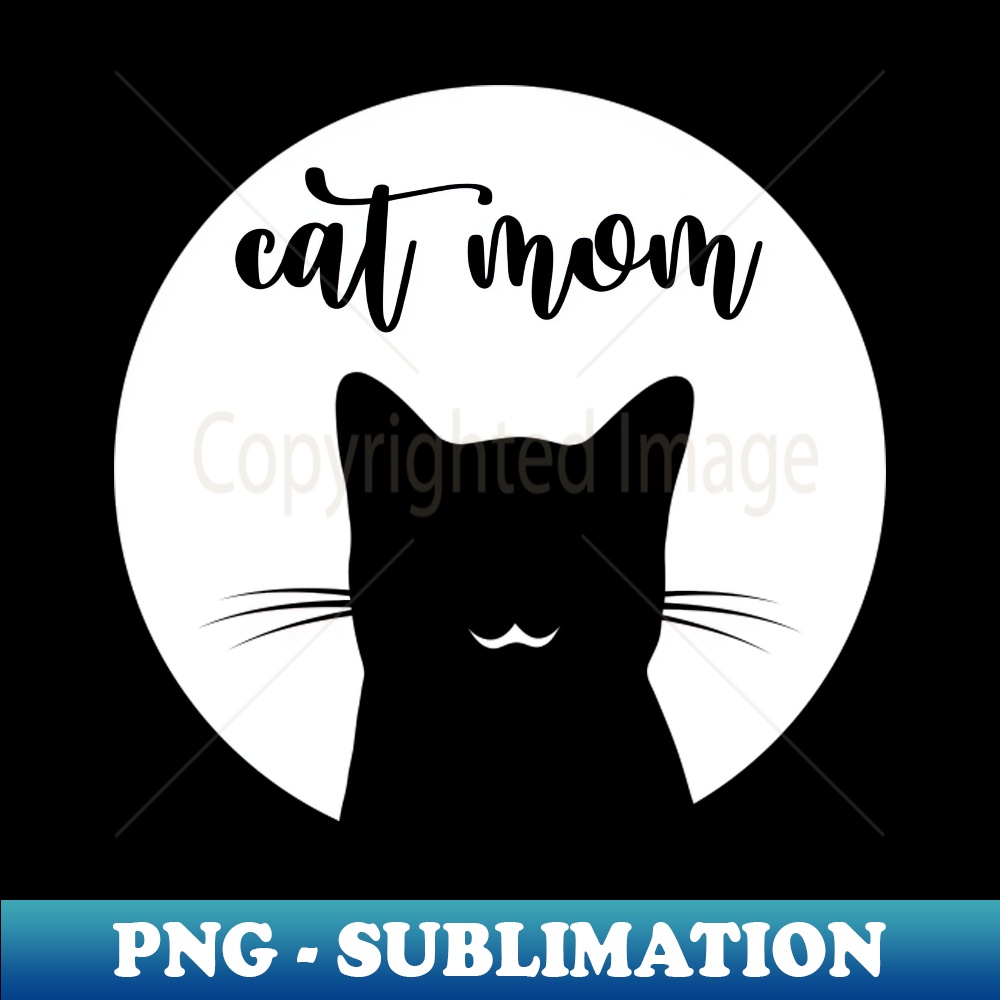Cat Mom - Vintage Sublimation PNG Download