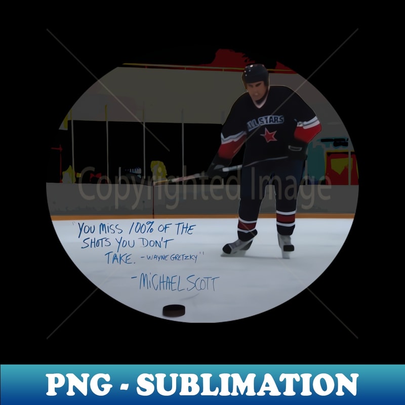 Michael Scott Hockey - Instant PNG Sublimation Download