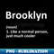 Brooklyn - Digital Sublimation Download File