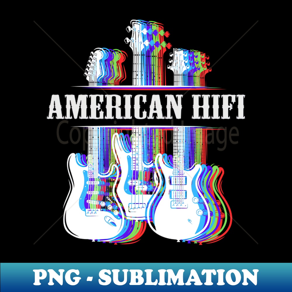 AMERICAN HIFI BAND - PNG Transparent Digital Download File for Sublimation
